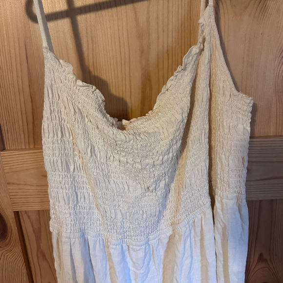 H&M Cream Sweatpants Romper Jumpsuit Relaxed Fit Joggers Size XXL - Picture 2 of 7